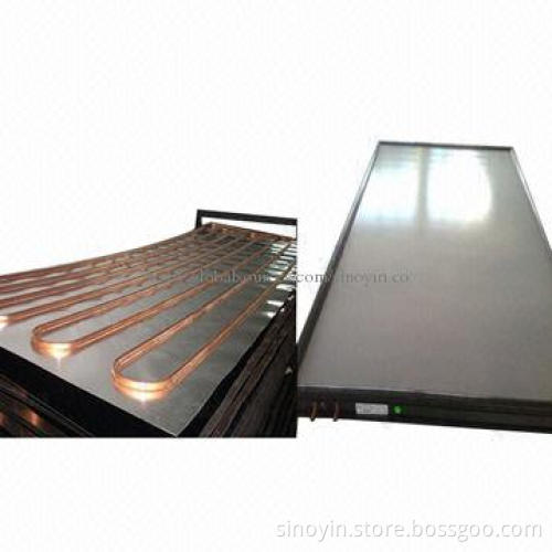 Flat Solar Collectors with Whole Laser Welding and Blue Titanium Absorber